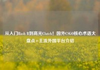 从入门Rush B到高光Clutch！国外CSGO核心术语大盘点+主流外国平台介绍