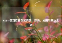 COD16更新后着色器问题，影响、成因与解决之道