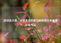 逆战送火苗，点燃岁月热血与回响及火炬最快获取方法