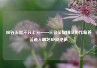 峡谷五黑不只上分——王者荣耀团队协作藏着普通人职场破局逻辑