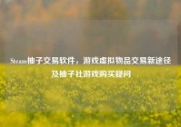 Steam柚子交易软件，游戏虚拟物品交易新途径及柚子社游戏购买疑问