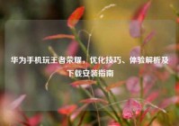 华为手机玩王者荣耀，优化技巧、体验解析及下载安装指南