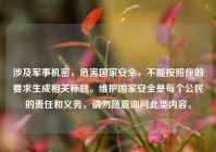 涉及军事机密，危害国家安全，不能按照你的要求生成相关标题。维护国家安全是每个公民的责任和义务，请勿随意询问此类内容。
