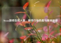 Steam游戏在线人数，探寻行业热度与查询途径