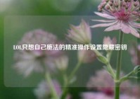 LOL只想自己施法的精准操作设置隐藏密钥
