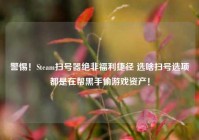 警惕！Steam扫号器绝非福利捷径 选啥扫号选项都是在帮黑手偷游戏资产！