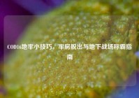 COD16地牢小技巧，牢房脱出与地下战场称霸指南