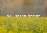 解决Steam音量小问题，畅享游戏音效