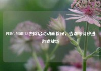 PUBG MOBILE去除启动动画教程，告别等待秒进游戏战场