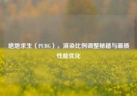 绝地求生（PUBG），渲染比例调整秘籍与画质性能优化