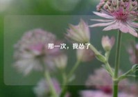 那一次，我怂了
