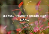 使命召唤16，红色名字敌人的战斗体验与标记过关方法
