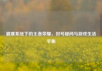 健康系统下的王者荣耀，封号疑问与游戏生活平衡