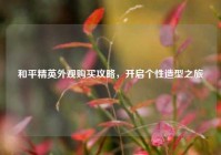 和平精英外观购买攻略，开启个性造型之旅