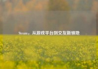 Steam，从游戏平台到交友新领地