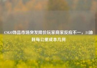 CSGO饰品市场突发降价玩家商家反应不一，14油耗每公里成本几何