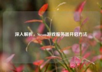 深入解析，Steam游戏服务器开启方法