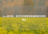 Steam转外区，支付方式探索及机遇风险并存的境况