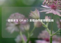 绝地求生（PUBG）表情动作使用全指南