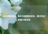 和平精英烟筒，高处专属隐形战场，蹲过的全是懂行老玩家