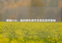 揭秘PUBG，血的颜色调节及背后游戏奥秘