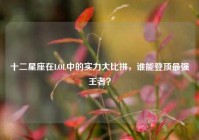 十二星座在LOL中的实力大比拼，谁能登顶最强王者？
