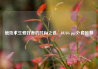 绝地求生爱好者的时尚之选，PUBG pgc外套推荐