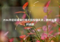 PUBG开启后键盘灯熄灭且按键失灵，困扰玩家的谜题