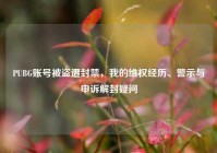 PUBG账号被盗遭封禁，我的维权经历、警示与申诉解封疑问