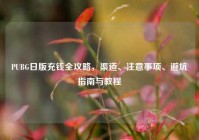 PUBG日版充钱全攻略，渠道、注意事项、避坑指南与教程