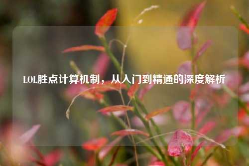 LOL胜点计算机制,从入门到精通的深度解析