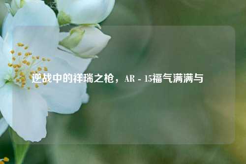 逆战中的祥瑞之枪,AR - 15福气满满与鮟鱇