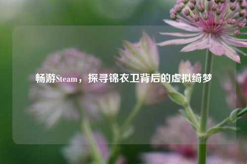 畅游Steam，探寻锦衣卫背后的虚拟绮梦