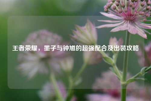 王者荣耀，墨子与钟馗的超强配合及出装攻略