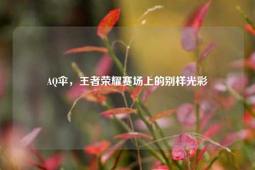AQ伞,王者荣耀赛场上的别样光彩