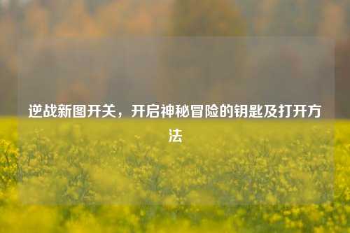 逆战新图开关,开启神秘冒险的钥匙及打开方法