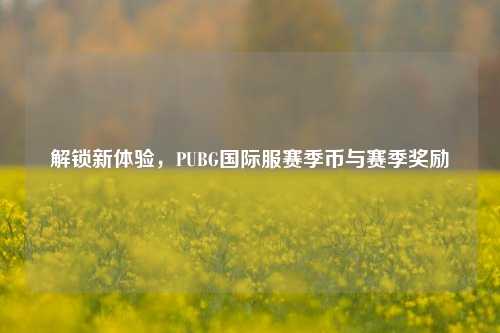 解锁新体验,PUBG国际服赛季币与赛季奖励