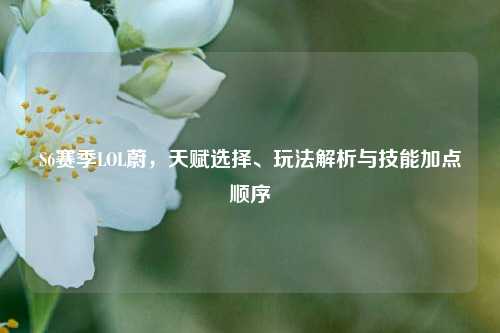 S6赛季LOL蔚，天赋选择、玩法解析与技能加点顺序