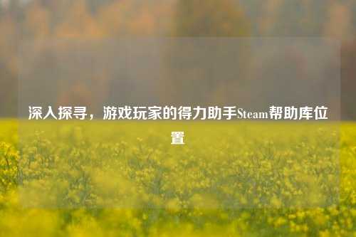 深入探寻,游戏玩家的得力助手Steam帮助库位置