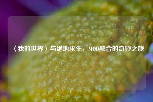 〈我的世界〉与绝地求生，MOD融合的奇妙之旅
