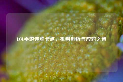 LOL手游连胜卡点,机制剖析与应对之策