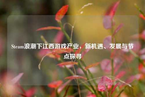 Steam浪潮下江西游戏产业，新机遇、发展与节点探寻