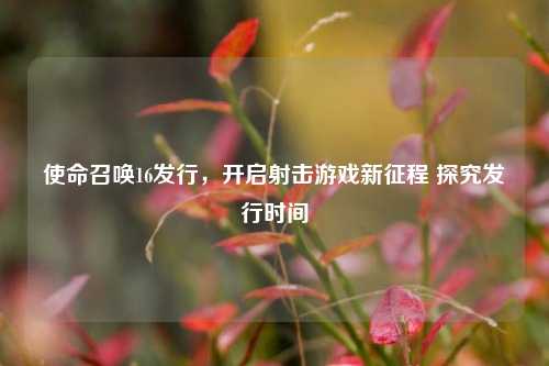 使命召唤16发行，开启射击游戏新征程 探究发行时间
