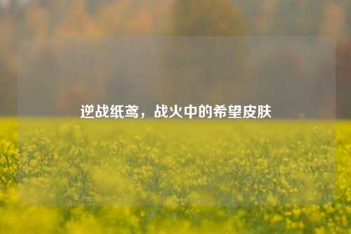 逆战纸鸢，战火中的希望皮肤