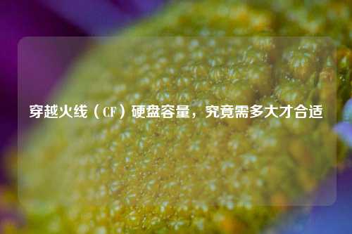 穿越火线（CF）硬盘容量，究竟需多大才合适
