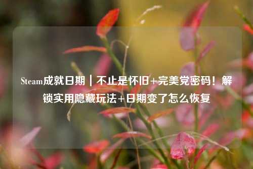 Steam成就日期｜不止是怀旧+完美党密码！解锁实用隐藏玩法+日期变了怎么恢复