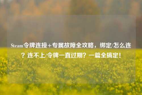 Steam令牌连接+专属故障全攻略，绑定/怎么连？连不上/令牌一直过期？一篇全搞定！