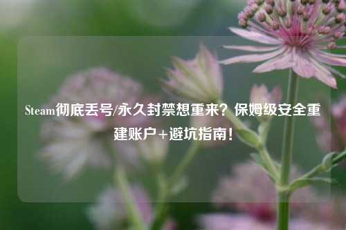 Steam彻底丢号/永久封禁想重来？保姆级安全重建账户+避坑指南！