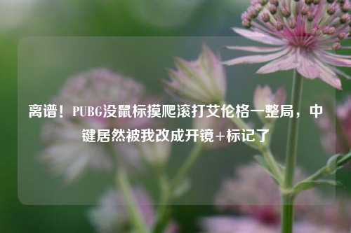 离谱！PUBG没鼠标摸爬滚打艾伦格一整局，中键居然被我改成开镜+标记了