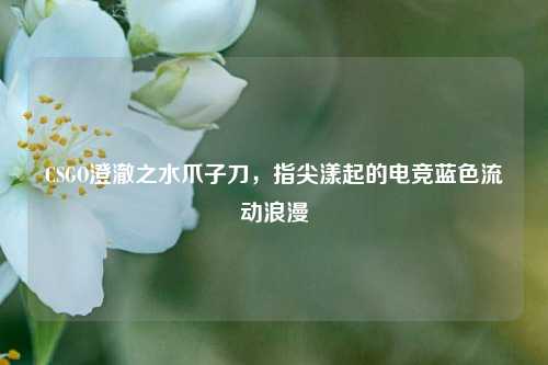 CSGO澄澈之水爪子刀,指尖漾起的电竞蓝色流动浪漫